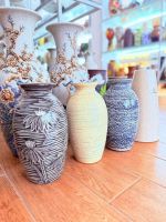 Bình hoa dáng Bom cao 29Cm, Gốm Sứ, Bát Tràng